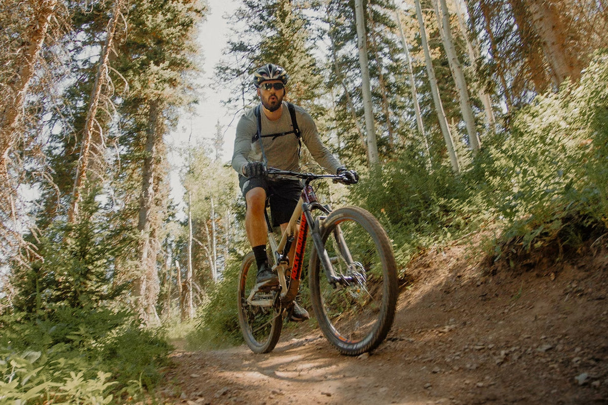 Man Biking in the Heat