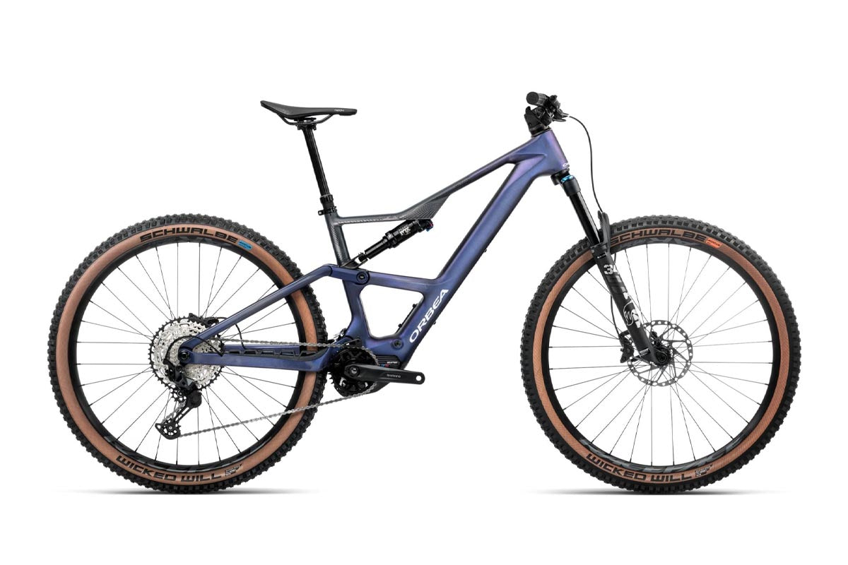 2025 Orbea Rise SL M20 Tanzanite Carbon View - Carbon Raw (Matt)