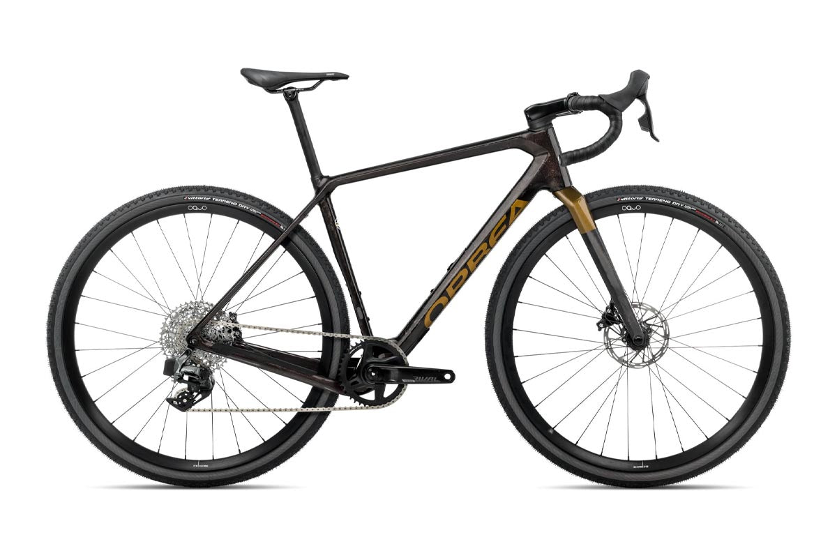 2025 Orbea Terra M31 eTeam 1x Cosmic Carbon View - Metallic Olive Green (Gloss)