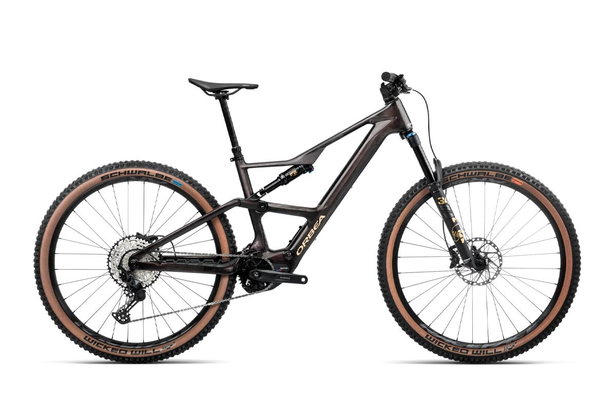 2025 Orbea Rise SL M20 Cosmic Carbon View - Golden Sand (Gloss)