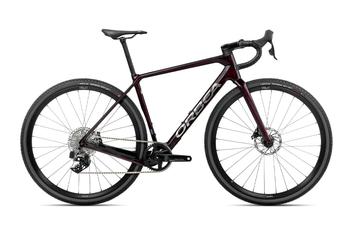 2025 Orbea Terra M31 eTeam 1x Wine Red Carbon View (Gloss)