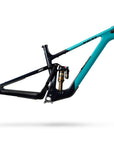 Side view, frame only in the Turquoise colorway