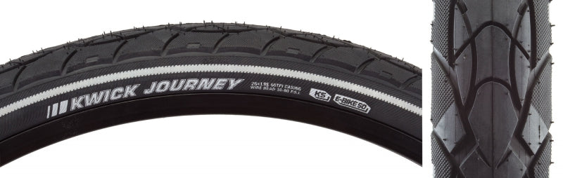 Kenda Kwick Journey Tire 26 x Clincher Wire Black