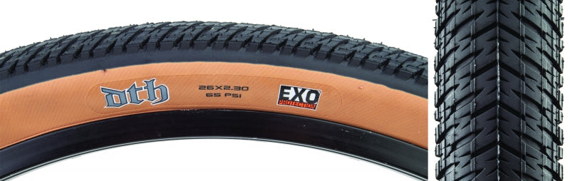 Maxxis DTH Tire 26 x Clincher Folding Black/Dark Tan EXO