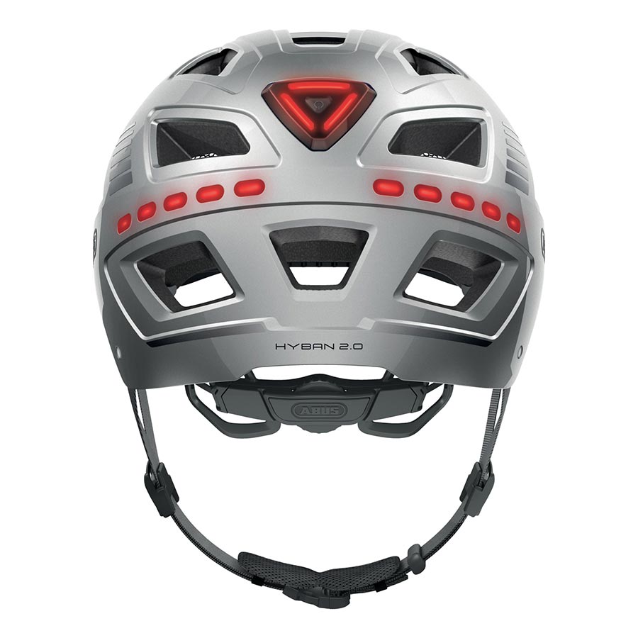 Abus Hyban 2.0 LED Helmet - Signal Silver X-Large