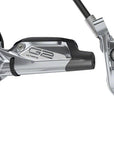 Maneta de freno de disco SRAM G2 Ultimate - Delantera hidráulica, montaje en poste, palanca de carbono, herrajes de titanio, anodizado gris polar A2