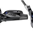 Maneta de freno de disco SRAM G2 Ultimate - Montaje en poste trasero Maneta de carbono Herrajes de titanio Negro brillante Herrajes arcoíris A2