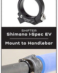 Abrazadera de montaje de dientes de lobo para palancas de cambio I-spec EV - 22,2 mm