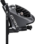 Maneta de freno de disco/maneta de tija de sillín Shimano GRX ST-RX810-LA/BR-RX810, control remoto (delantero, hidráulico, montaje plano, pastillas de resina, negro)