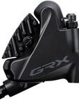 Maneta de cambio/freno Shimano GRX ST-RX600 Pinza de freno de disco hidráulico BR-RX400 (derecha/trasera, 11 velocidades, montaje plano, negro)