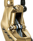 Maneta de freno de disco TRP EVO Pro HD-M9040 (izquierda/delantera, trasera, 1900 mm, montaje en poste, 4 pistones, dorada)