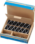 Pastillas de freno de disco Shimano J05A-RF con resorte, compuesto de resina, con placa trasera de aluminio y aletas, caja/25 pares