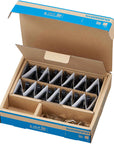 Pastillas de freno de disco Shimano L05A-RF con resorte (compuesto de resina, placa trasera de aleación con aletas, caja/25 pares)