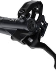 Freno de disco Shimano Deore XT BR-M8220 BL-M8200 Maneta (izquierda/delantera) Montaje en poste Pinza de 4 pistones SM-BH90-SBM Aleta de manguera Pastillas metálicas NEGRO