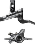 Maneta de freno de disco Shimano XTR M9200 XC (izquierda/delantera), montaje en poste, pinza de 2 pistones, manguera SM-BH90-SS, pastillas de metal, color gris