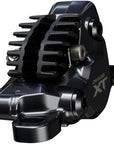 Maneta de freno de disco Shimano Deore XT M8200 (izquierda/delantera), montaje en poste, pinza de 2 pistones, SM-BH90-SBM, aleta de manguera, pastillas de metal, color negro
