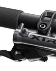 Maneta de freno de disco Shimano XTR M9220 Enduro (derecha/trasera, montaje en poste, pinza de 4 pistones, SM-BH90-SBM, manguera, aletas, pastillas metálicas, gris)