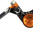 Juego de freno de disco y maneta Hope Tech 4 V4 - Delantero hidráulico de montaje en poste, color naranja