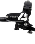 Juego de freno de disco y maneta Hope Tech 4 V4 - Trasero hidráulico, montaje en poste, negro