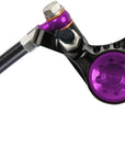 Juego de freno de disco y maneta Hope Tech 4 V4 - Trasero Hidráulico Post Mount Morado