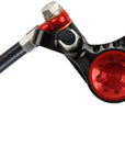 Juego de freno de disco y palanca Hope Tech 4 V4 - Trasero Hidráulico Post Mount Rojo