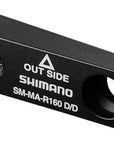Adaptador de freno de disco Shimano SM-MA-R160D/D, rotor de 160 mm, pinza de montaje plano, cuadro de montaje plano