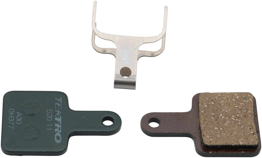 Pastillas de freno de disco Tektro S20.11 - Compuesto orgánico. Compatible con Volans HD-T700, Auriga Twin HD-T515, Auriga E-SUB HD-E510/E515. Verde.