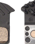 Pastillas de freno de disco Shimano J04C-MF con resortes, compuesto de metal, aleación con aletas, placa trasera de acero inoxidable, caja/25 pares