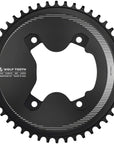 Wolf Tooth Aero 110 Asymmetric BCD Chainring - 48t 110 Asymmetric BCD 4-Bolt Drop-Stop ST For Shimano GRX 800 Series BLK