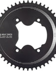 Wolf Tooth Aero 110 Asymmetric BCD Chainring - 50t 110 Asymmetric BCD 4-Bolt Drop-Stop ST For Shimano GRX 800 Series BLK