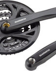 Juego de bielas Shimano Acera FC-M371-L - 175 mm, 9 velocidades, 48/36/26 dientes, cono cuadrado remachado, interfaz de eje JIS, negro