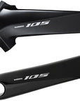 Shimano 105 FC-R7000 Crankset - 160mm 11-Speed W/O Rings 110 BCD Hollowtech Crank Arms Hollowtech II Spindle Interface BLK