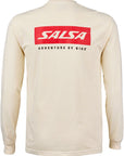 Camiseta de manga larga con el logo de Salsa - Unisex, color marfil, talla extra grande