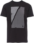 Black Diamond Block Print Mountain Tee - Black Mens Small