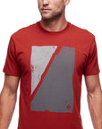 Black Diamond Block Print Mountain Tee - Red Rock Mens Small