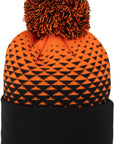 45NRTH Last Light Pom Hat - Orange/Black One Size