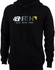 Sudadera con capucha y logotipo de 45NRTH - Unisex, negra, talla extragrande