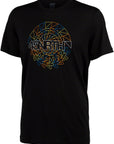 Camiseta de lana rúnica 45NRTH - Unisex, negra, talla extra pequeña
