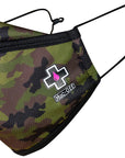 Mascarilla reutilizable Muc-Off - Camuflaje de bosque, tamaño grande