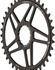 Wolf Tooth Elliptical Direct Mount Chainring - 38t RaceFace/Easton CINCH Direct Mount 3mm Offset Drop-Stop Flattop Compatible - Black