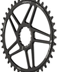 Plato elíptico de montaje directo Wolf Tooth - 40 dientes RaceFace/Easton CINCH, montaje directo, desplazamiento de 3 mm, compatible con Drop-Stop Flattop, negro