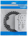 Shimano FC-MT610 Chainring - 34t 12-Speed Asymmetric 96 BCD Black