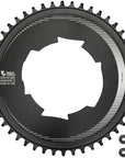 Wolf Tooth Aero 107 BCD Chainring - 48t Optimized SRAM Eagle Flaptop Chains Drop-Stop B BLK