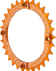 RaceFace 1x Narrow Wide Chainring - 30t 104 BCD 10-12-Speed 7075 Aluminum Orange