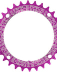 RaceFace 1x Narrow Wide Chainring - 30t 104 BCD 10-12 Speed 7075 Aluminum Purple