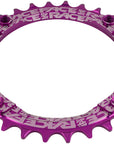 RaceFace 1x Narrow Wide Chainring - 30t 104 BCD 10-12 Speed 7075 Aluminum Purple