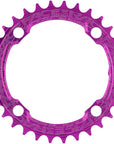 RaceFace 1x Plato estrecho y ancho - 36 dientes, 104 BCD, 10-12 velocidades, aluminio 7075, morado