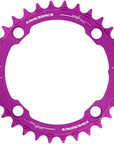 RaceFace 1x Plato estrecho y ancho - 36 dientes, 104 BCD, 10-12 velocidades, aluminio 7075, morado