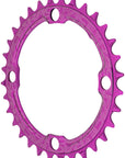 RaceFace 1x Plato estrecho y ancho - 36 dientes, 104 BCD, 10-12 velocidades, aluminio 7075, morado