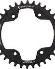 Wolf Tooth 96 BCD Chainring - 34t 96 Asymmetric BCD 4-Bolt For Shimano Cranks Use 12-Speed Hyperglide+ Chain BLK
